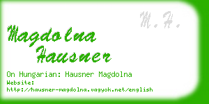 magdolna hausner business card